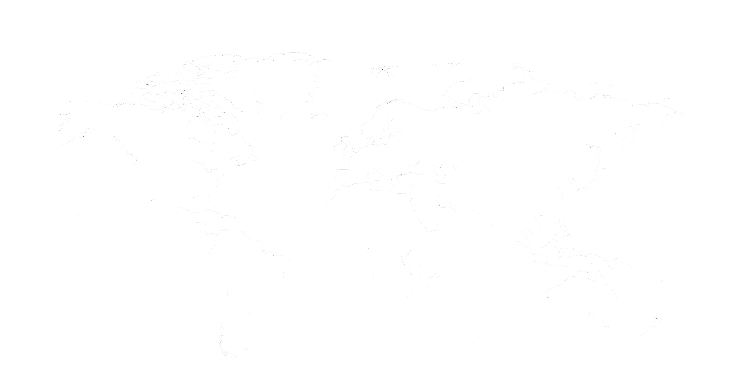 World map showing office locations